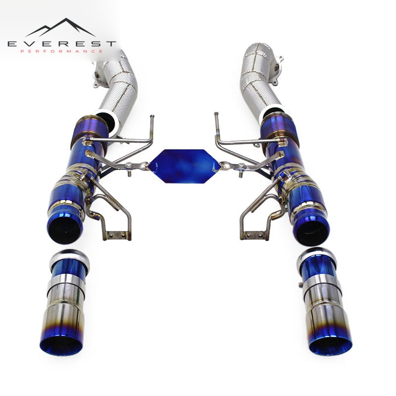 Full Straight Exhaust Pipes for Mclaren 720s 4.0 2017-2019 Titanium Catback Supercar Free Flow Downpipe