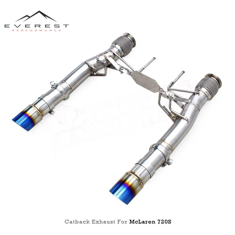 Stainless Steel Straight Axle Back Exhaust Pipes System for Mclaren 720S Spider/Coupe 4.0T 2017-2019 Performance