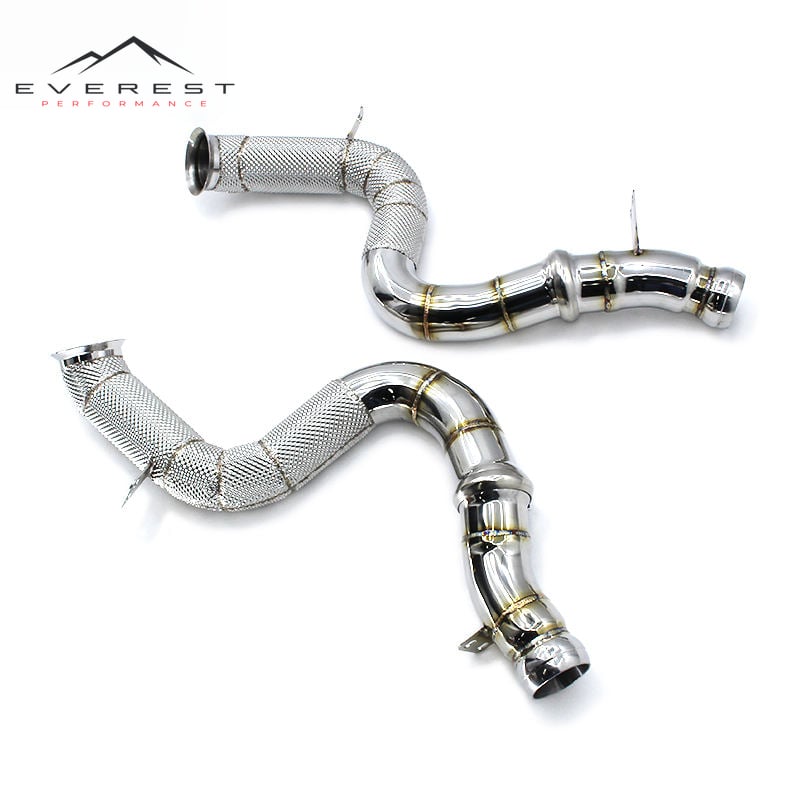 Exhaust Downpipe for Mercedes-Benz S63 AMG 4.0T 2022-2023 Coupe Stainless Steel Exhaust Pipe Down Pipe