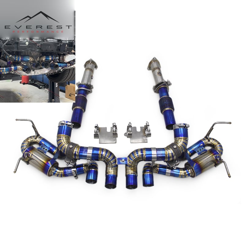Titanium Catback Exhaust for Chevrolet Corvette C8 Z06 2019-2023 Valve Exhaust Muffler Titanium Exhaust Pipe