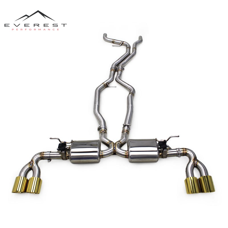 Stainless Steel Exhaust Pipes for Porsche Cayenne S 958/958.1 3.0T 2011-2017 Valvetronic Muffler Control System Catback