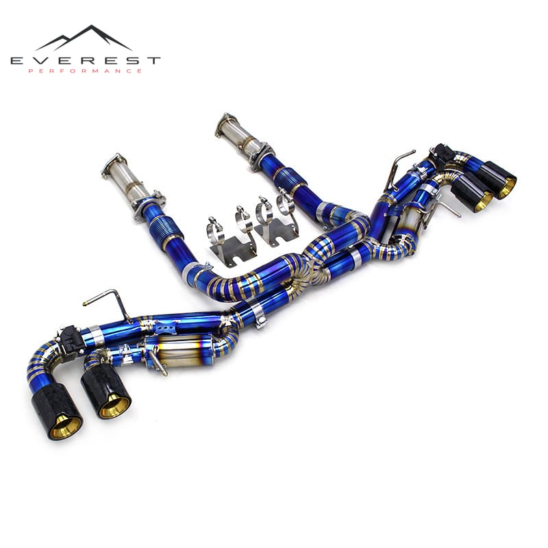 Performance Catback Downpipe for Chevrolet Corvette C8 2019-2025 Straight Pipe Header Valvetronic Titanium Muffler