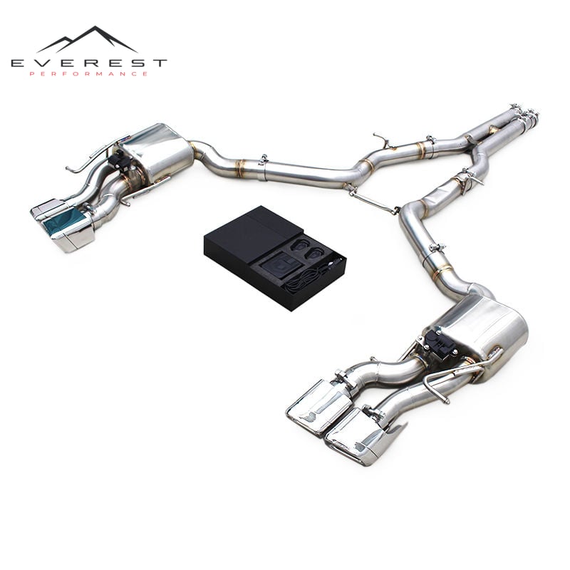 Stainless Steel Exhaust Pipe for Mercedes-Benz CLS63 AMG W218 5.5 2013-2017 Valved Exhaust Pipe With Remote Control System