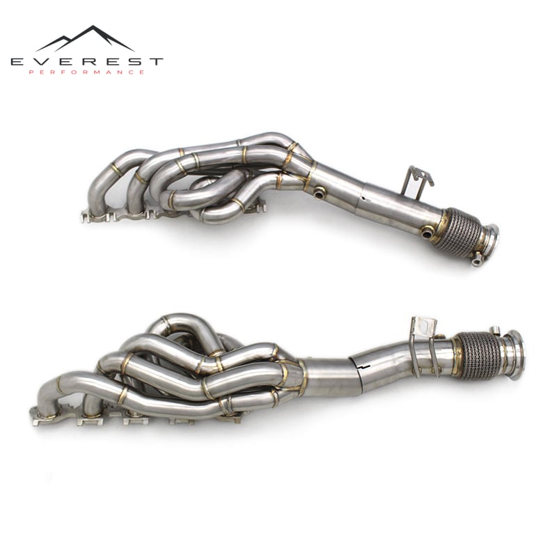 304 Stainless Steel Exhaust Pipes for AUDI R8 V10 5.2L 2010-2019 Exhaust Turbo Manifold Racing Car Exhaust System