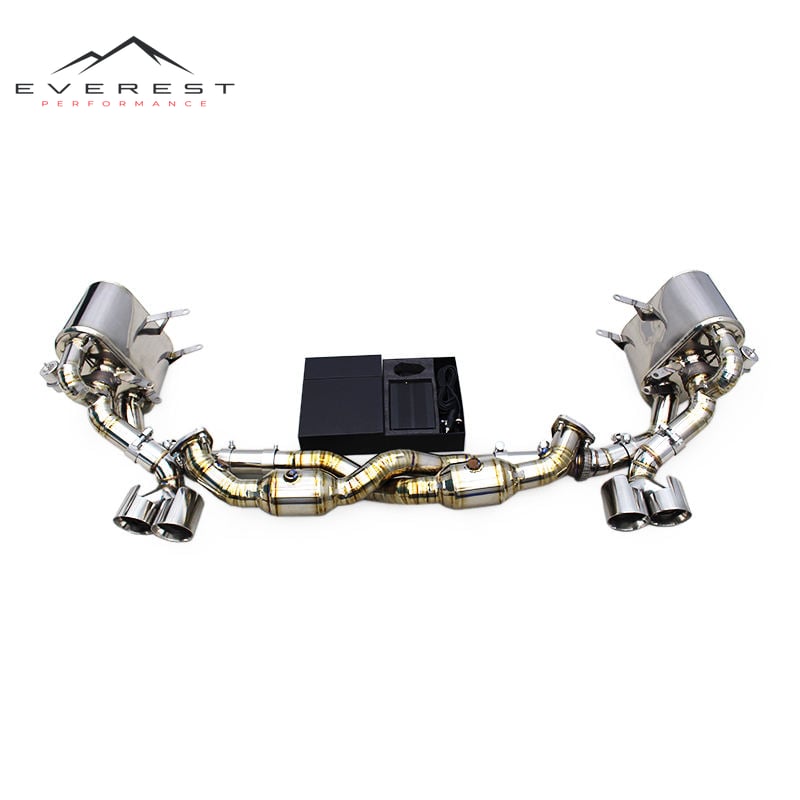 Auto Catback Exhaust Pipe for Porsche 911 997.1/997.2 Carrera 4S 2004-2012 Titanium Exhaust Front Pipe With Catalyst