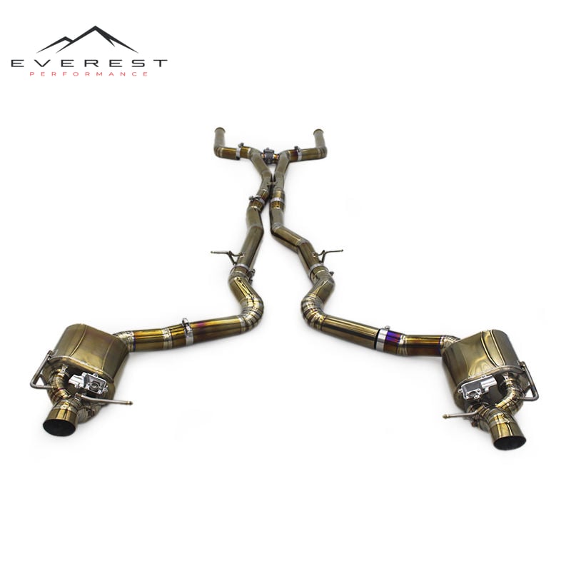 Gold Titanium Escape Valve Exhaust Pipe for Mercedes-Benz E63/E63S AMG W213 4.0TT 2016-2023