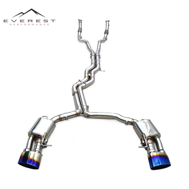 Auto Stainless Steel Exhaust Pipe Escape for Audi RS6/RS7 C8 4.0T 2019-2023 Stock Valve Control Exhaust Catback