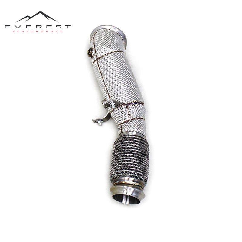 Auto Exhaust Downpipe for BMW 325i/330i G20/G28 B48/2.0T/B58/3.0T 2020-2024 Stainless Steel Exhaust Pipe Straight Down Pipe