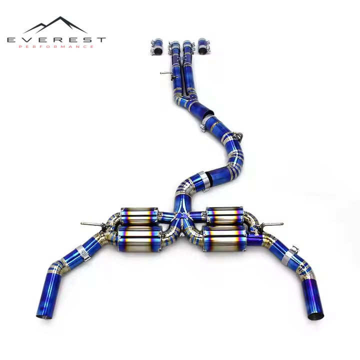 Exhaust for Audi RS3 2.5T 2017-2023 Valvetronic Exhaust Four Muffler Design Titanium Pipe Cat Back