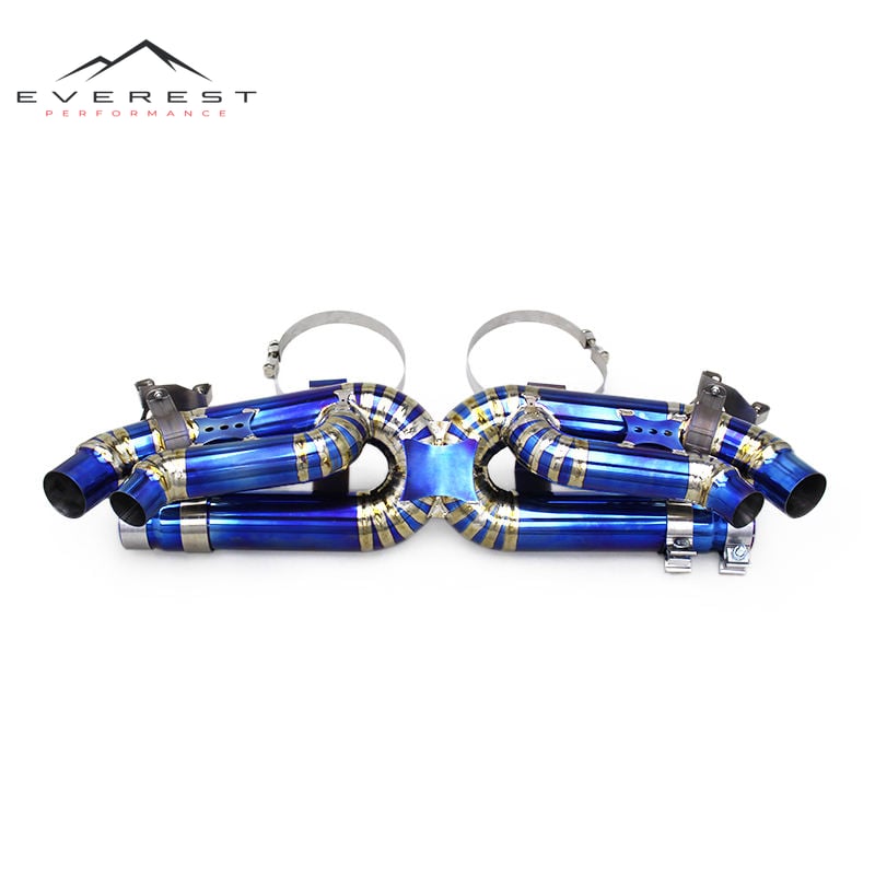 Custom Exhaust Titanium Pipe Muffler for Porsche 911 992 3.0T 2019-2024 Sport Race Car Original Valve Catback Exhaust System