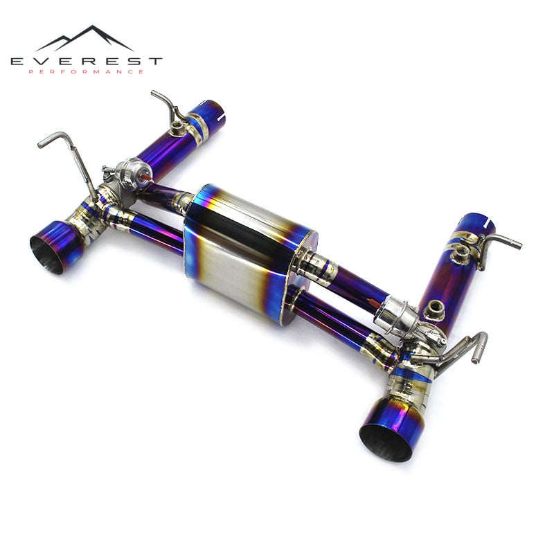 Catback Exhaust Pipe for Ferrari F8 Spider 3.9 2019- Titanium Valvetronic Muffler Racing Car Exhaust System