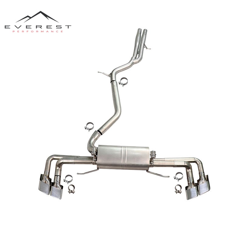 Catback Exhaust Downpipe Manufacturers for audi Q7 High Performance Exhaust Stainless Steel Exhaust Catback System