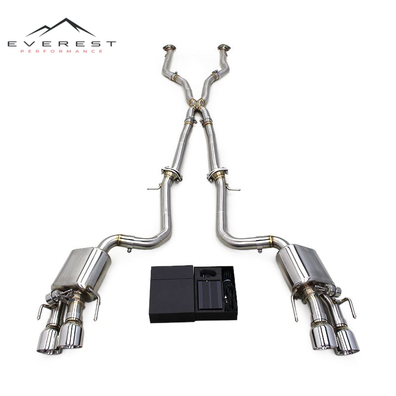 Racing Valved Exhaust System for Lexus RC F/RCF 5.0L 2015-2021 Sport X Pipe Exhaust Muffler Stainless Steel Car Exhaust Pipes