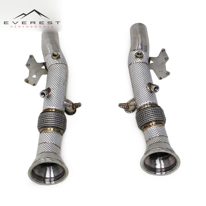 Free Flow Exhaust System Downpipe for Ferrari 296 GTB V6 3.0T 2021-2024 Stainless Steel Header With OPF