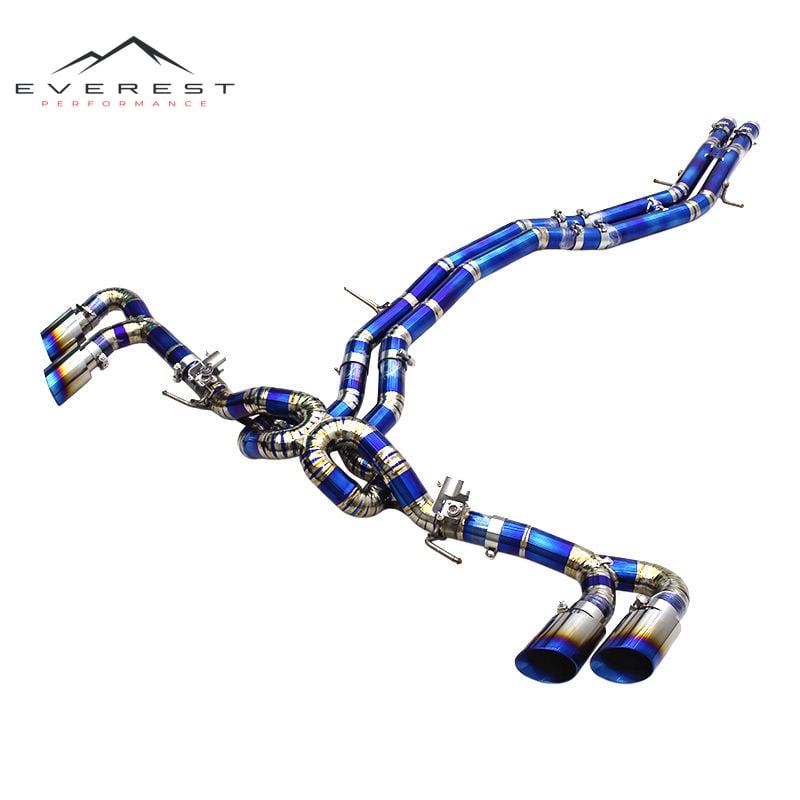 Direct-fit Catback Exhaust X Pipe for Lamborghini URUS 4.0T 2018-2023 Titanium Performance Racing Exhaust Pipe Valve Muffler