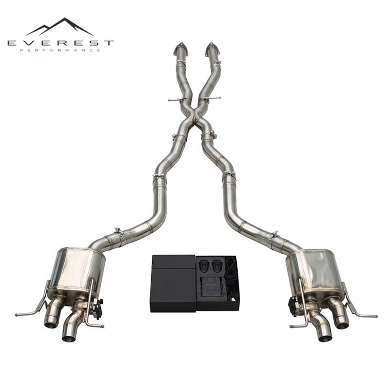 Stainless Steel Catback Exhaust for Bentley Continental GT C/GTC V8 4.0T 2014-2017 Racing Exhaust Pipe with Valve Muffler
