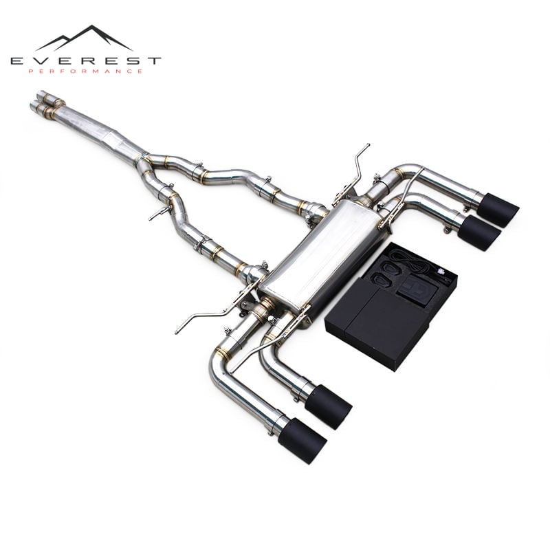 Catback Exhaust for Jaguar F-TYPE V8 5.0T 2014-2019 304 Stainless Steel with Valve Control Muffler Exhaust Pipe
