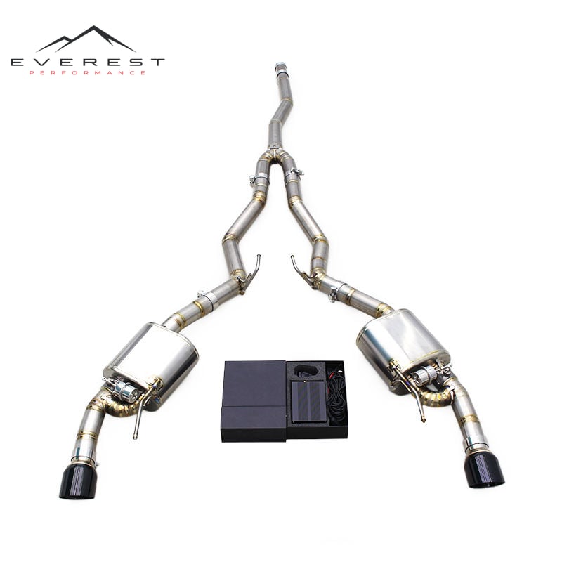 Titanium Exhaust Pipe System for Ford Mustang 2.3T 2015-2024 High Quality Vacuum Valve Catback Exhaust
