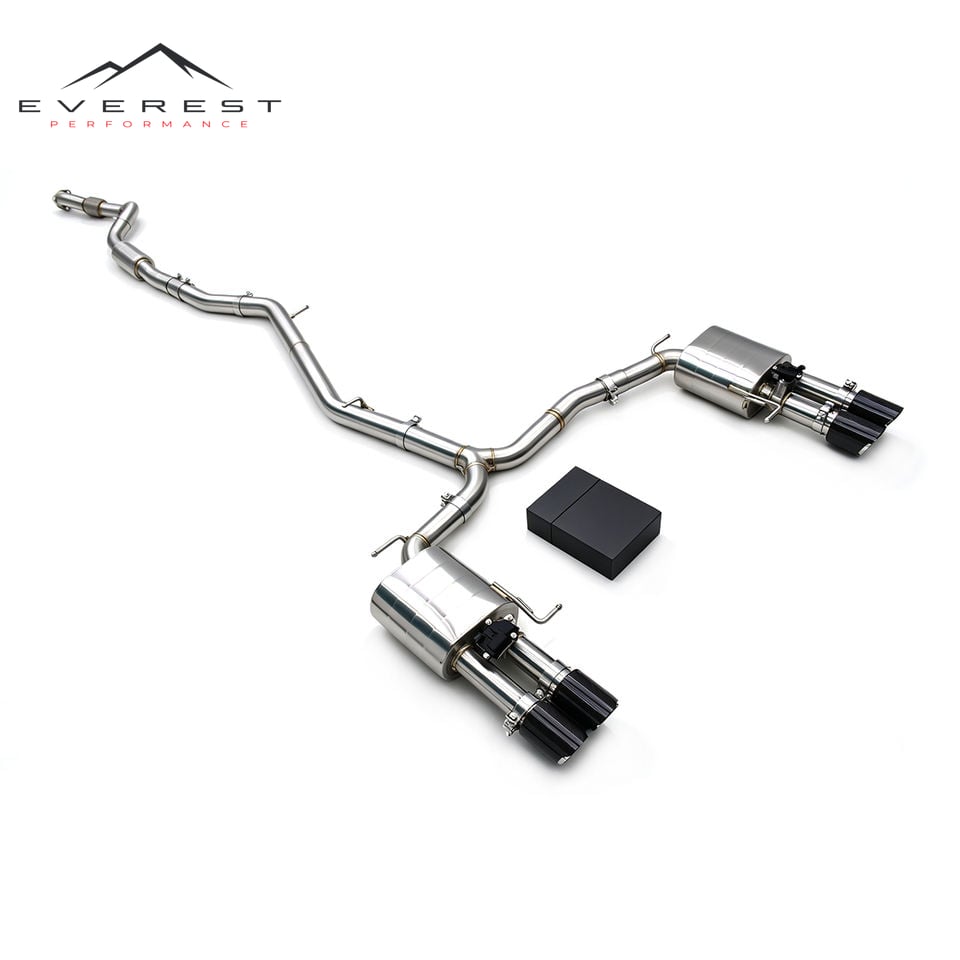 Performance Catback Exhaust System For Audi A6 C8 2.0T 2019-2026 Racing Stainless Steel Pipe With Electronic Valve