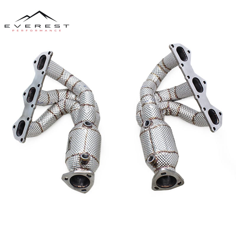 Stainless Steel Exhaust Pipe System for Porsche 718 Cayman Spyder GTS/GT4 4.0L 2025 Exhaust Manifold with Catalyst