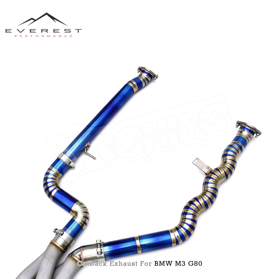 Titanium Valved Catback Exhaust System With Z Pipe for BMW M3/M4 G80/G82 3.0T 2021-2026 Performance Exhaust Muffler Pipe