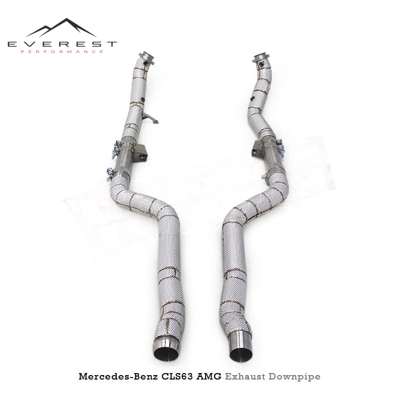 Stainless Steel Downpipe for Mercedes-Benz E63 AMG W212 2007-2016 Engine Performance Parts Heat Shield Car Exhaust System