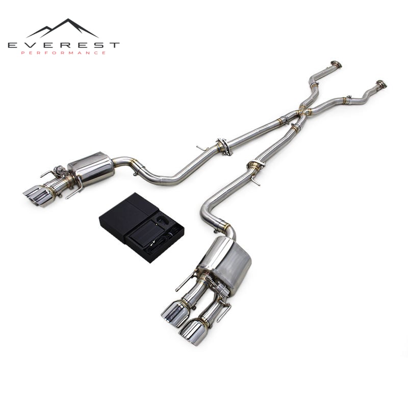 Stainless Steel Exhaust Pipes for Lexus RC F/RCF 5.0L 2015-2021 Muffler Vacuum Valve Catback Modified Sound