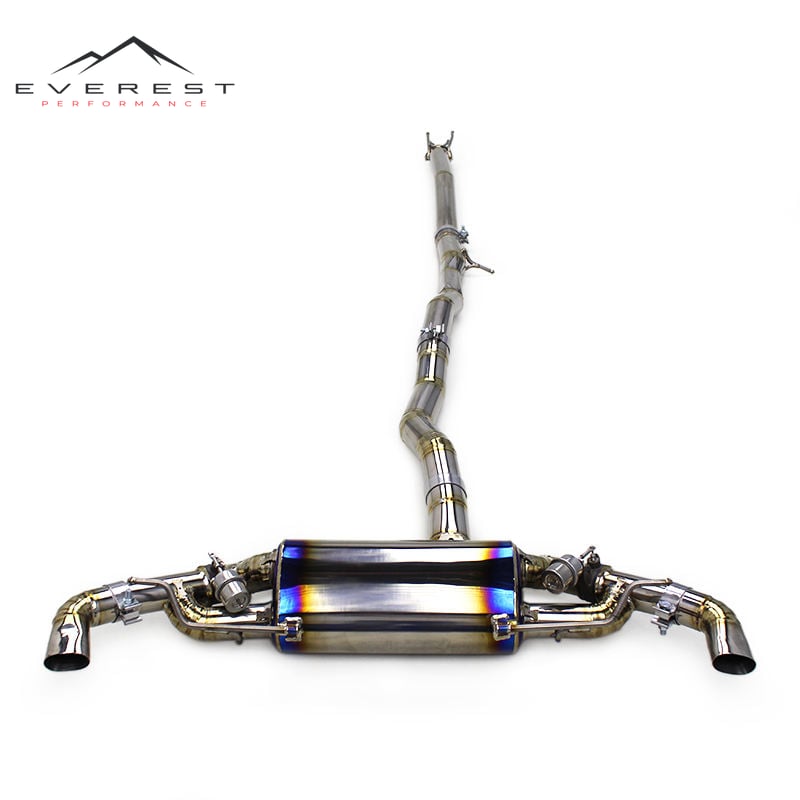 Catback Muffler Titanium Pipes for Mercedes-Benz A45 AMG W176 2.0T 2013- 2019 Valved Exhaust System Racing Car Escape