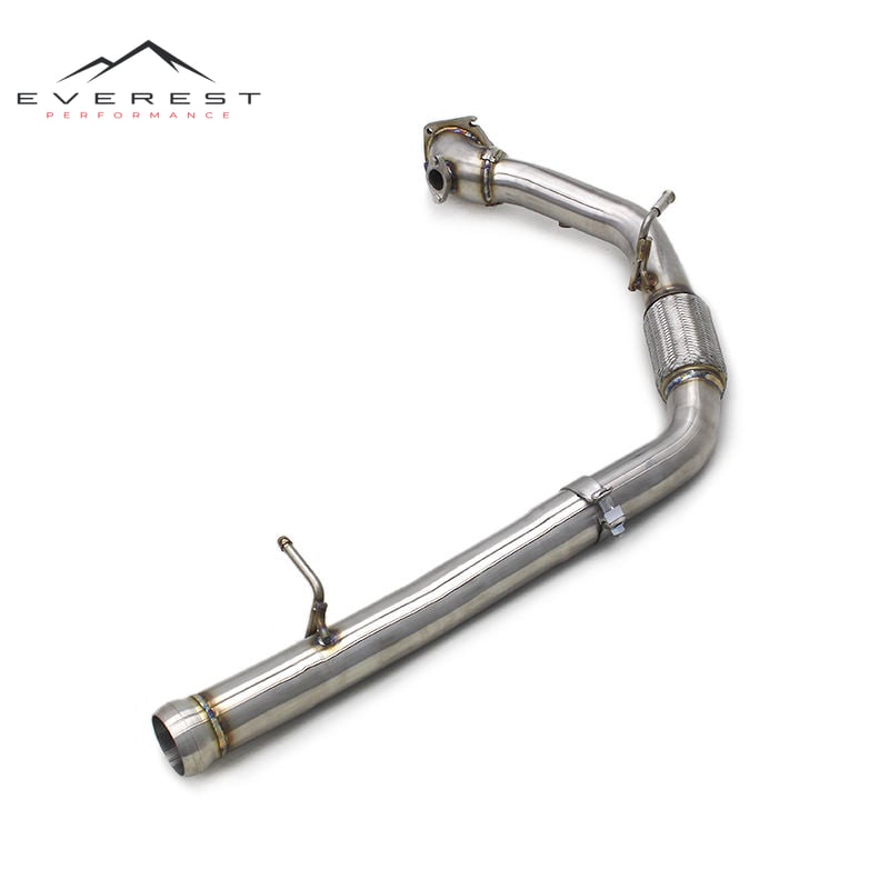 Header for Jeep Wrangler Rubicon JL 2.0T 2018-2020 Active Sound Exhaust Stainless Steel Downpipe Down Pipe