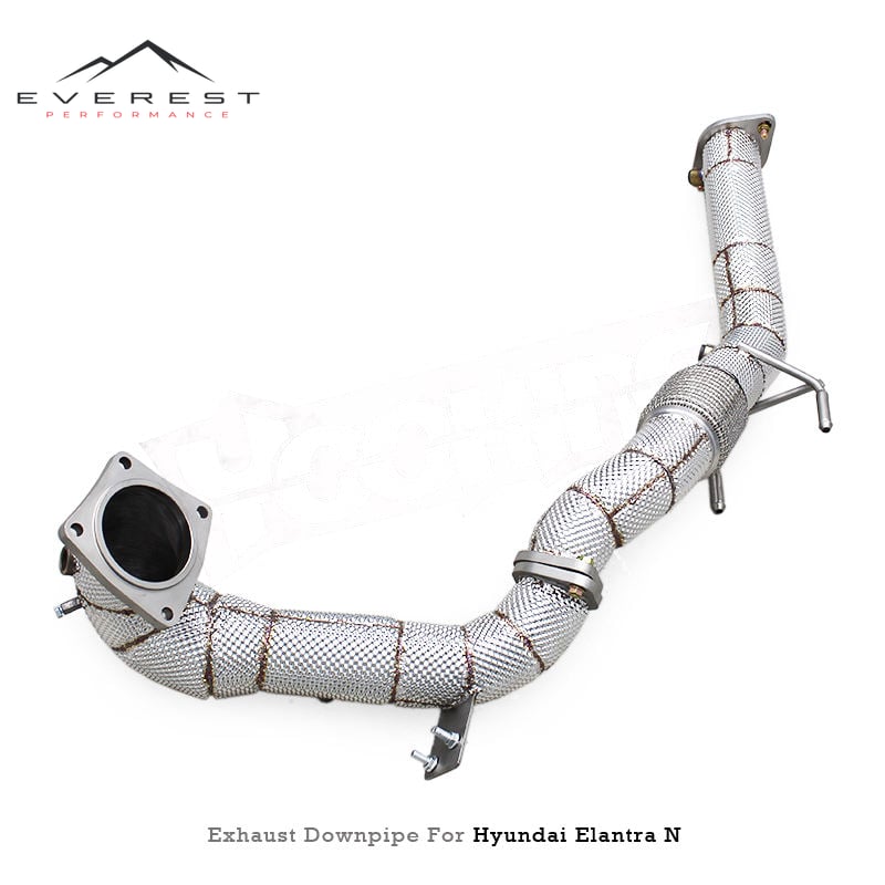 SS304 Engine Turbo Straight Exhaust Downpipe Free Flow Exhaust Pipe for Hyundai Elantra N 2.0T 2023-2025 With OPF