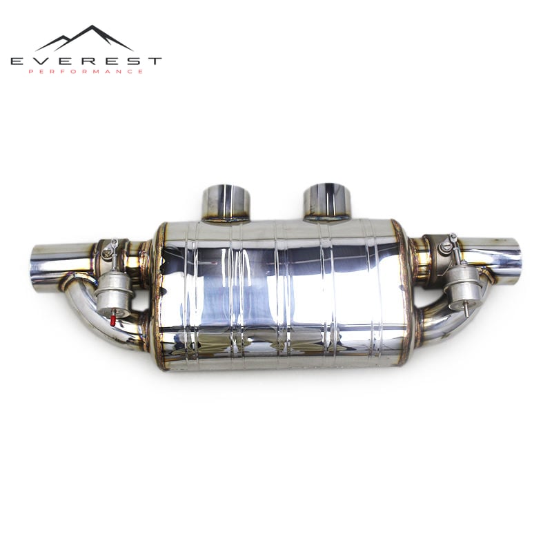 Stainless Steel Valved Exhaust Two Inlet Two Outlet T-type for Universal Car Vacuum Valve Mufflers with Remote Control