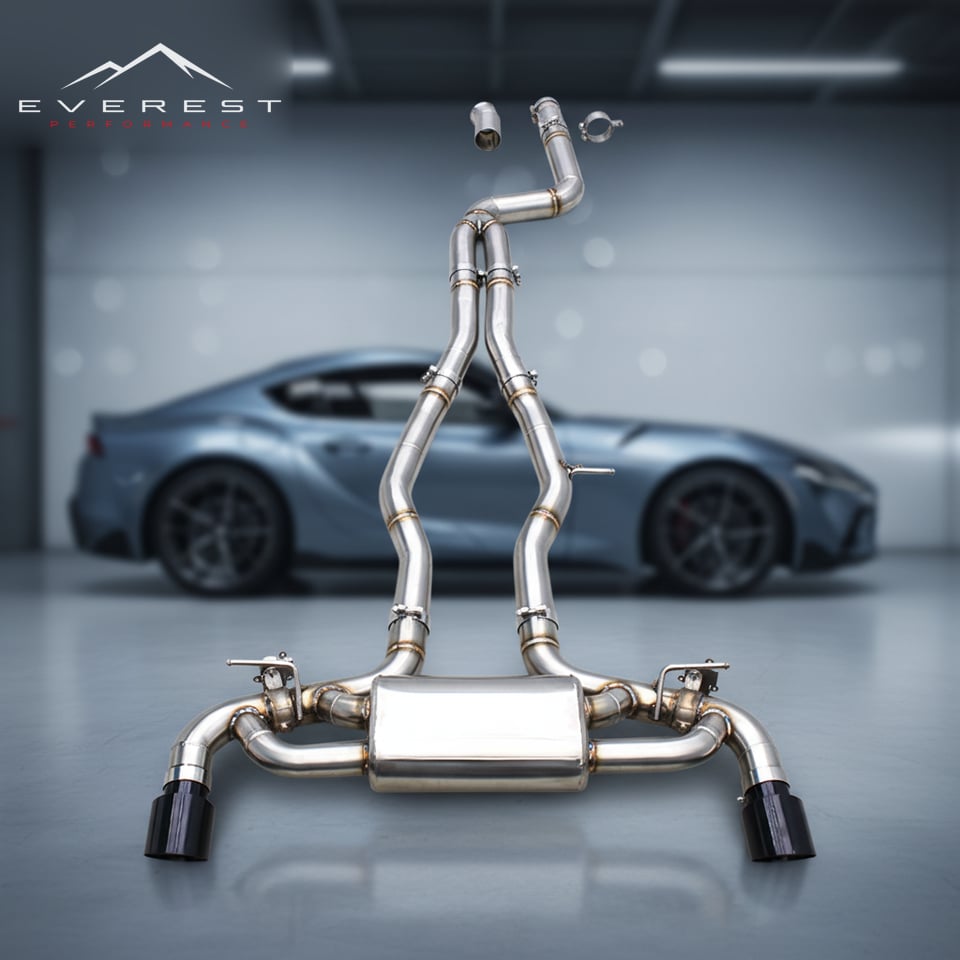 Custom Exhaust System for Toyota Supra A90 A91mk4 3.0T 2020-2023 304 Stainless Steel Pipe Catback Muffler with Stock Control