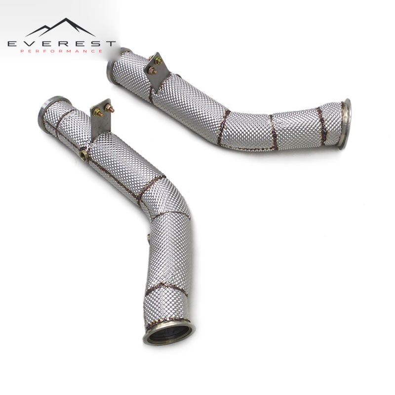 Exhaust Downpipe for Mercedes-Benz E450 2019-2023 Engine Upgrade Car Exhaust Free Flow Down Pipe
