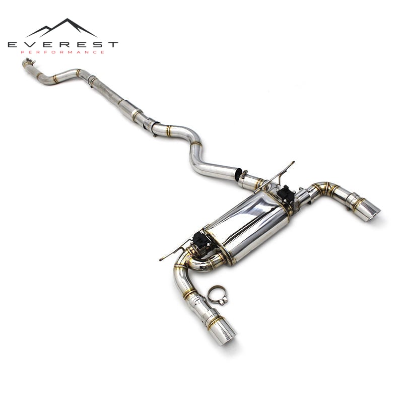 304 Stainless Steel Catback Exhaust Pipe for BMW B58 F30 340/340i F36 440/440I 3.0T Valve Controlled Muffler