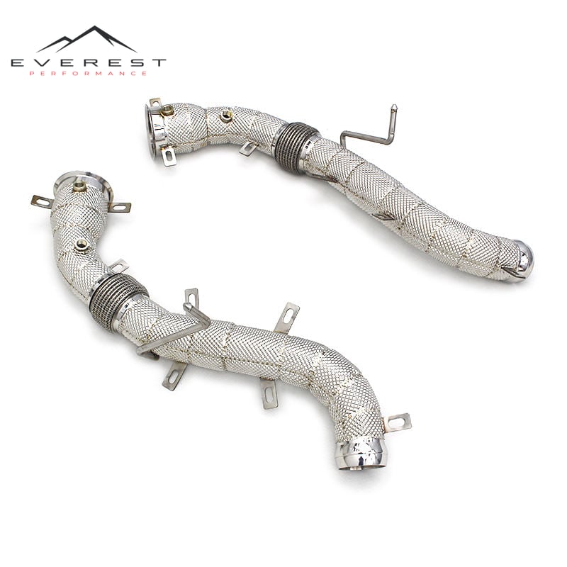 Race Sport Exhaust Pipe for Mclaren 540C/570/570S/570GT/MP4-12C 3.8T 2015-2018 Heat Shield Stainless Steel Straight Down Pipe