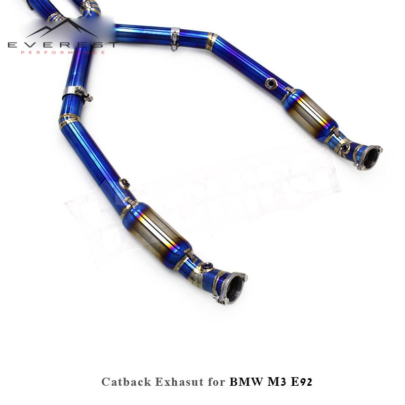 Titanium Performance Exhaust Pipe System for BMW M3 E90/E92/E93 4.0L 2008-2013 Valvetronic Valved Muffler with Control