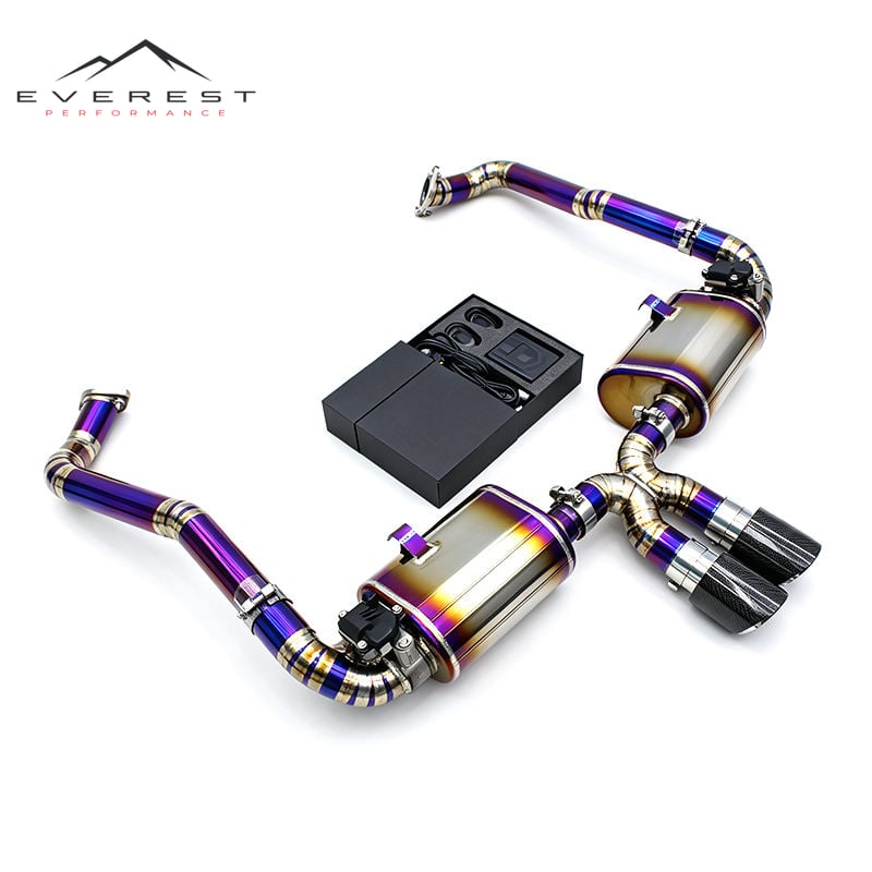 Titanium Catback Exhaust System for Porsche 718 Boxster/Cayman 2.0T 2016-2025 Racing Exhaust Pipe Valvetronic Muffler