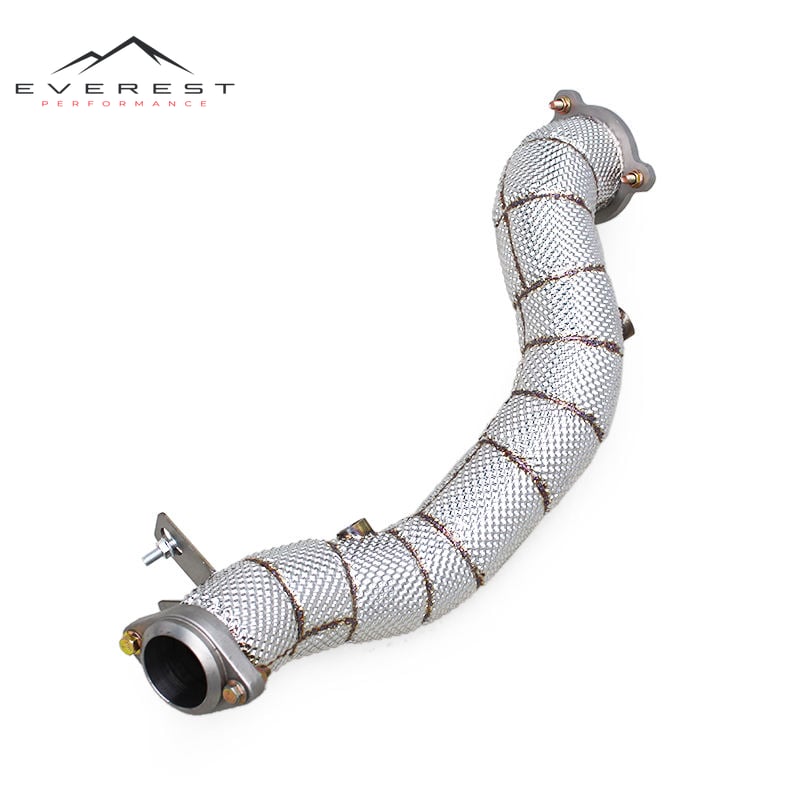 Auto 304 Stainless Steel Exhaust Downpipe for Mercedes-Benz E250/E300 W212 1.8T 2009-2012 Free Flow Turbo Exhaust Pipes