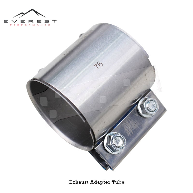 Adapter Tube Exhaust Pipes for All Car Models Stainless Steel Universal Part Fixed Clamp with 76/70/66/63/60 mm