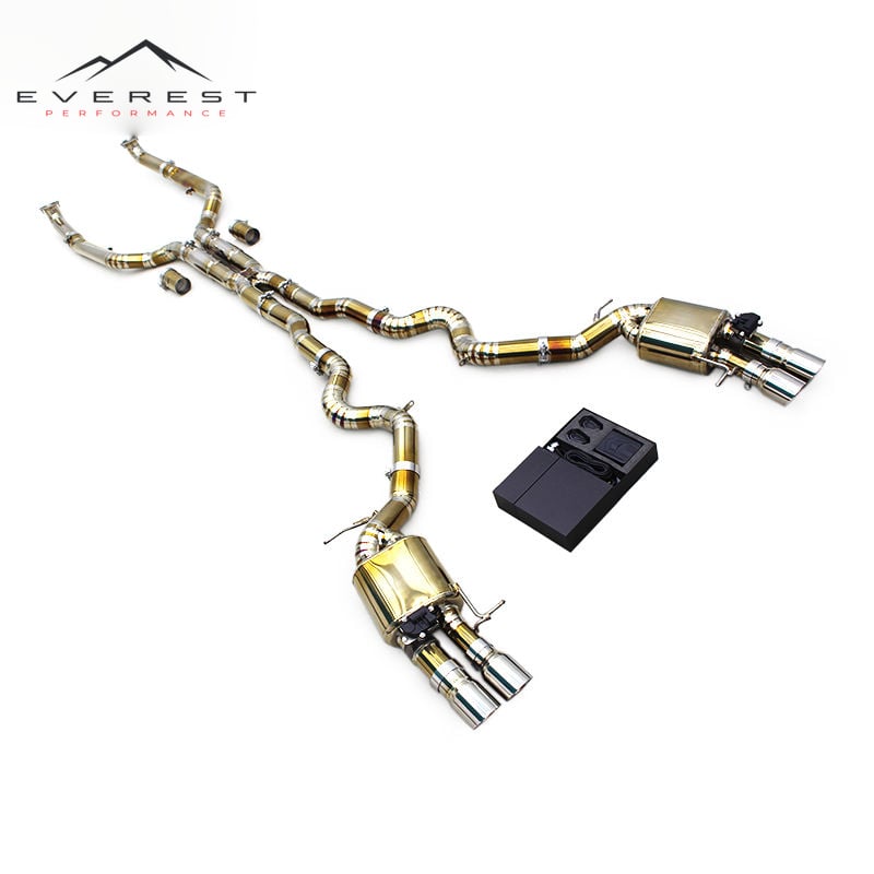Titanium Valved Exhaust System for BMW M5/M6 F06/F10/F12/F13 4.4TT 2012-2016 3 Inch Titanium Exhaust Pipe With Valved System