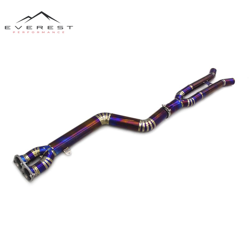 Titanium Exhaust Pipes for BMW X3M/X4M F97/F98 3.0T 2019-2023 Single Mid Pipes Auto Part