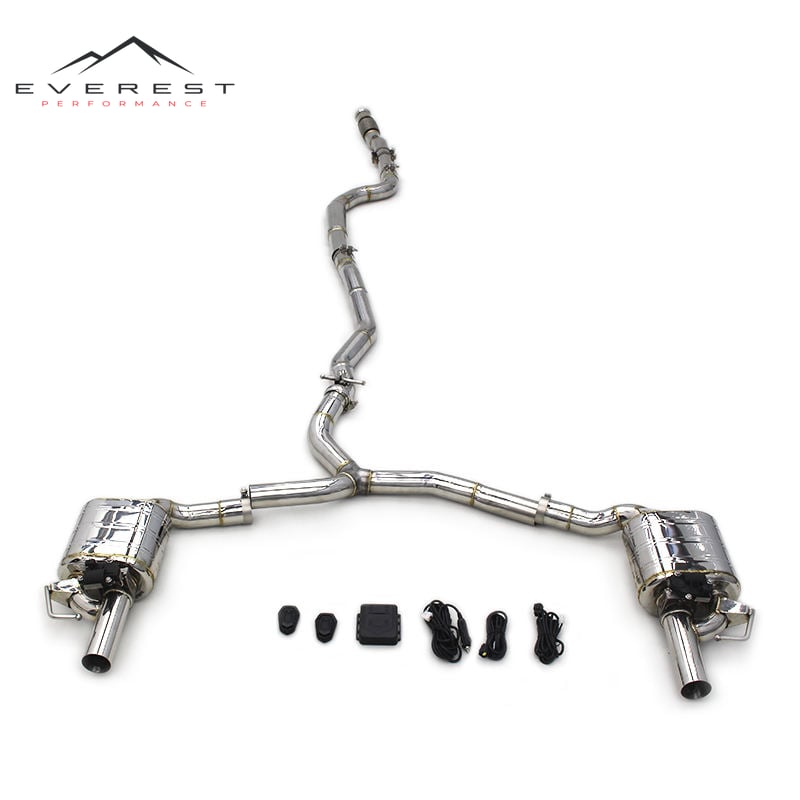 Stainless Steel Catback Exhaust for Mercedes-Benz C200 C250 C300 W205 2015-2021 Exhaust Muffler Racing Car Exhaust System