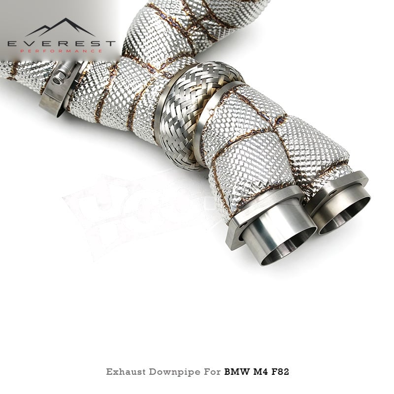 Stainless Steel Free Flow Downpipe Exhaust System for BMW M3/M4 F80/F82/F83 S55 3.0T 2014-2019 High Quality X Pipes