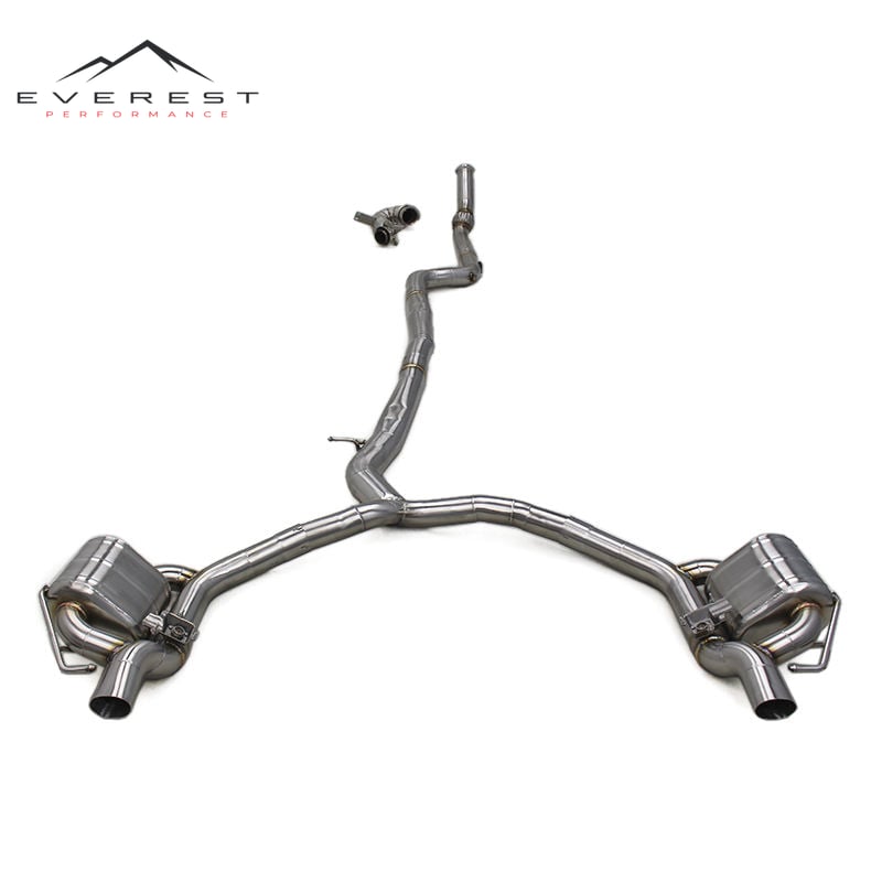 Valve Exhaust System for Mercedes-Benz AMG GT43 3.0T 2019-2023 Stainless Steel Catback Pipes Muffler Straight Downpipe