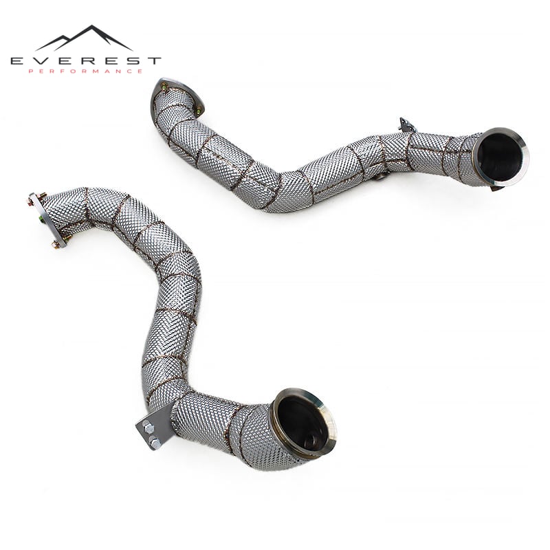 Stainless Steel Downpipe Pipes for Aston Martin Vantage V8 4.0T 2018+ SUS304 Free Flow Performance Racing Exhaust System