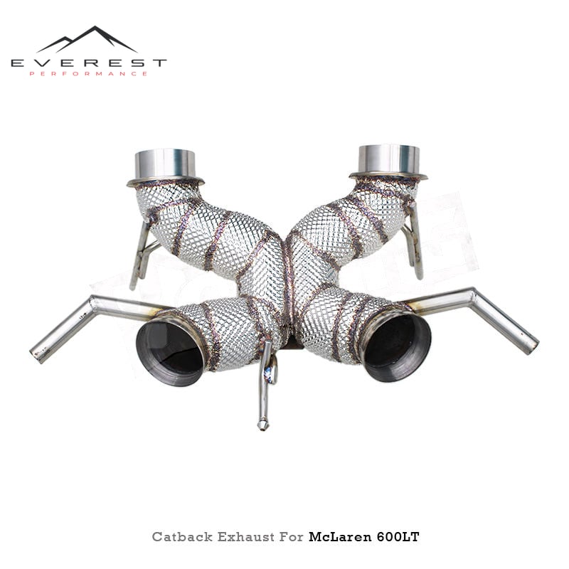 Racing Exhaust With No Valve for Mclaren 600LT Spider/Coupe 3.8T 2018-2020 Stainless Steel 304 Car Catback Exhaust System