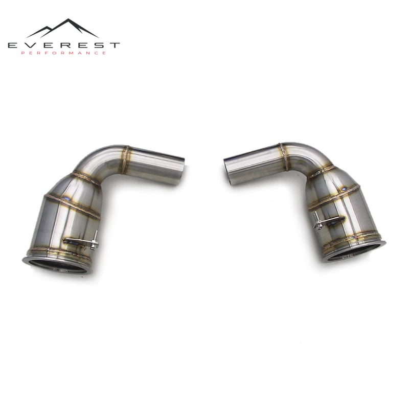 Performance 992 Downpipe for Porsche 911 992 Turbo S 2020-2023 OPF/GPF Engine Escape Auto Parts Free Flow Exhaust Pipe System