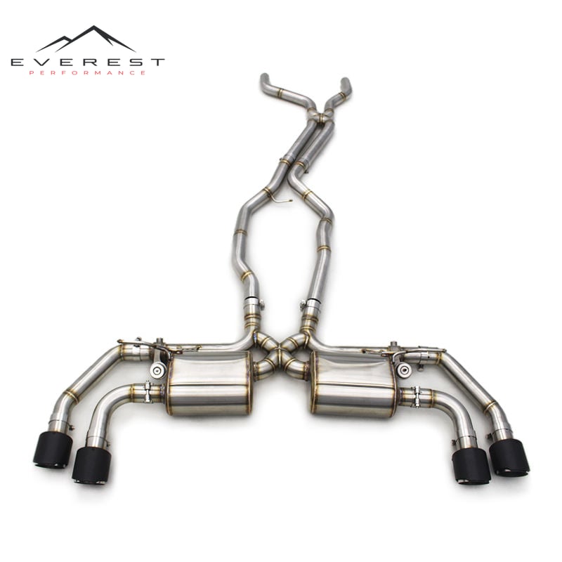 Performance Catback for Porsche Cayenne 958 4.8 2010-2016 Upgrade Stainless Steel Exhaust X Pipe Muffler Valved Exhaust