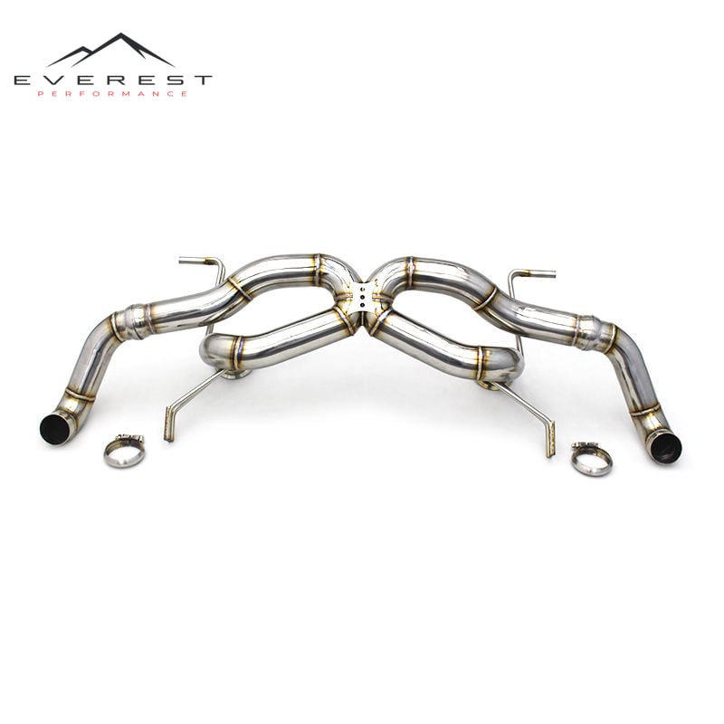 Stainless Steel Catback for Audi R8 V10 5.2L 2008-2016 Straight Pipe Racing Car Axle Back Exhaust System