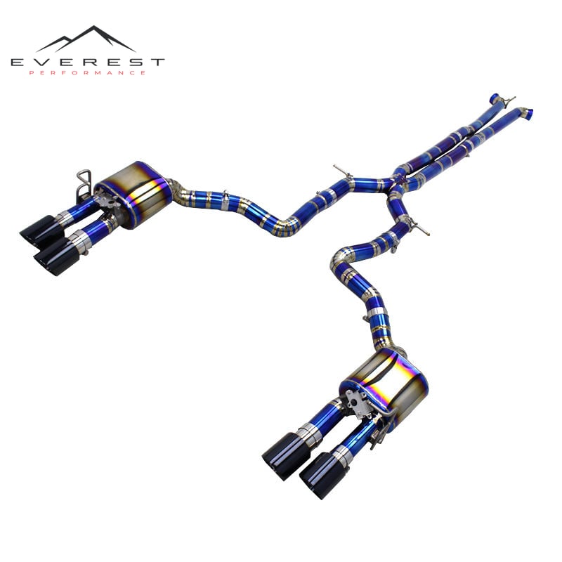 Valves Lightweight Titanium Exhaust Pipes for Porsche Panamera 971 2017-2024 Catback Muffler Auto Part